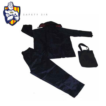 Casaco de chuva de poliéster para adultos de alta qualidade de alta qualidade, casaco de chuva reflexivo, maçaneta de chuva CE Standard